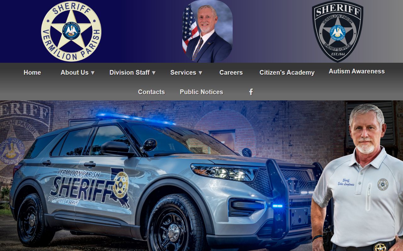 Vermilion County Sheriff homepage for inmate population records