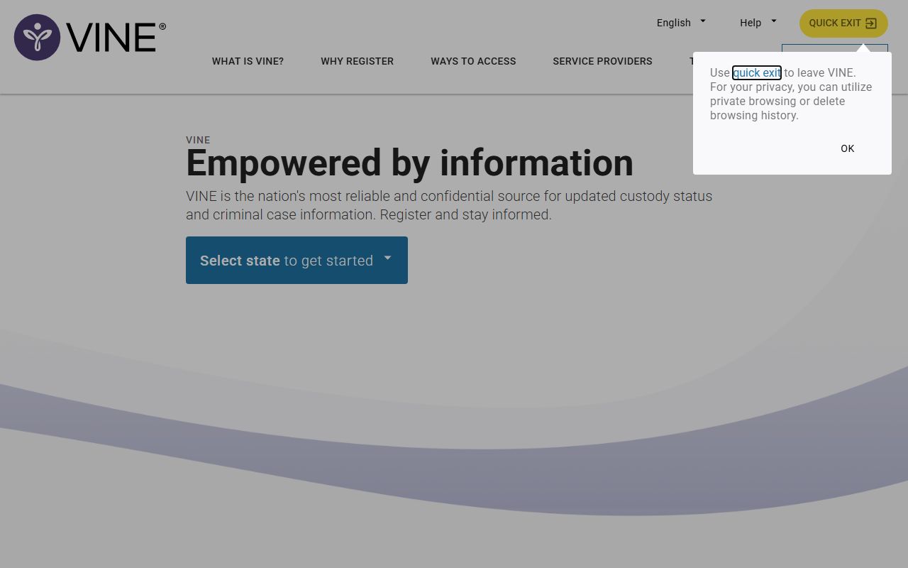 VINELink Illinois victim notification inmate population tracking